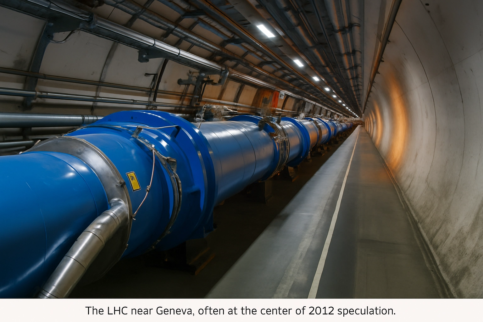 Large Hadron Collider tunnel at CERN